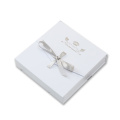 Square Necklace Gift Jewelry Box With Bow-knot Ribbon